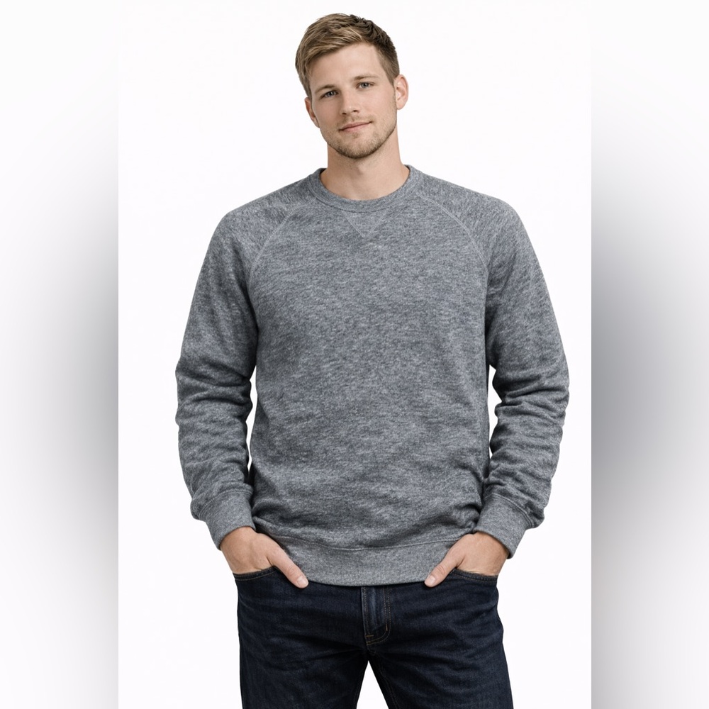 Albam Men's Gray Crewneck Sweater